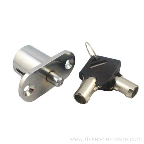 Small disc silver keyless cam lock